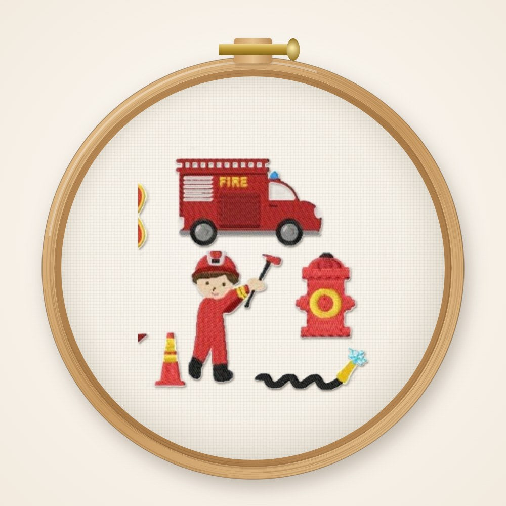 Stickdateiserie Feuerwehr