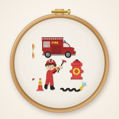 Stickdateiserie Feuerwehr