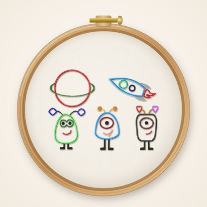 Stickdateiserie Space S4