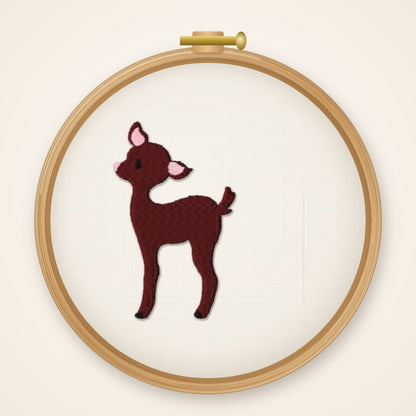 Stickdatei Applikation Rehkitz Nr. 7