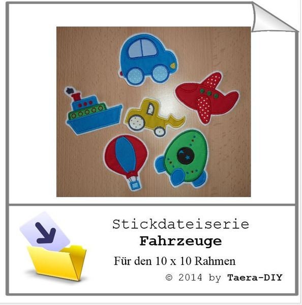 Stickdateiserie Fahrzeuge