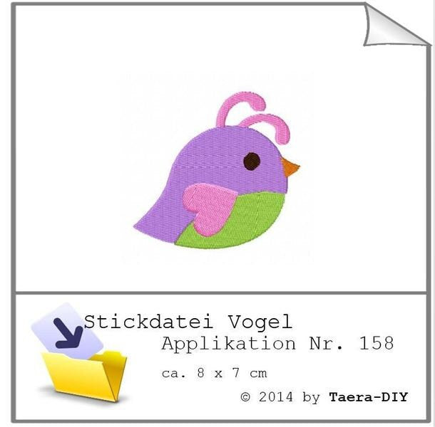 Stickdatei Vogel Nr. 158