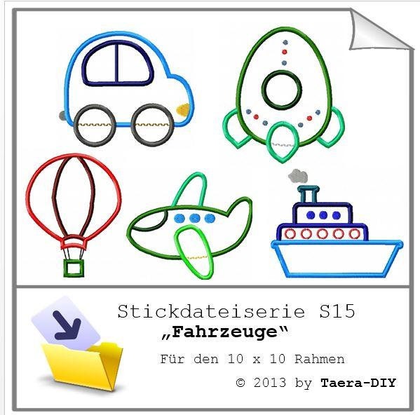 Stickdateiserie Fahrzeuge