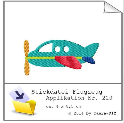 Stickdatei Flugzeug Nr. 220