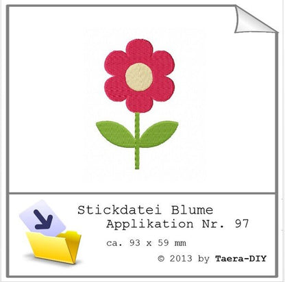 Stickdatei Blume Nr. 97