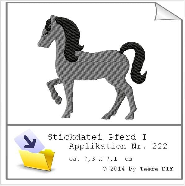 Stickdatei Pferd I Nr . 222
