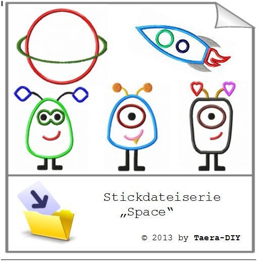 Stickdateiserie Space S4