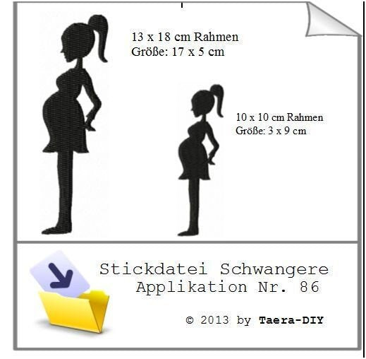 Stickdatei Schwangere Nr. 86