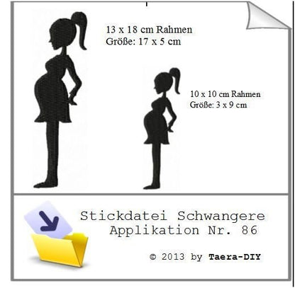 Stickdatei Schwangere Nr. 86