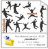 Stickdatei Serie Handball S100 Sport Scherenschnitt Ball Füllstich