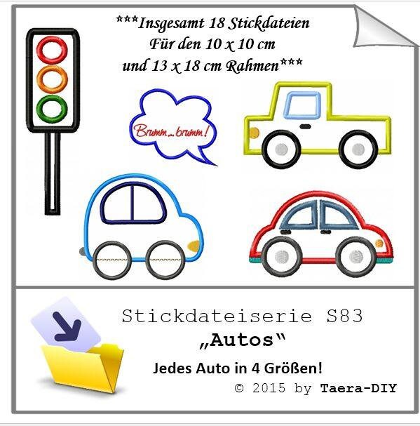 Stickdateiserie Autos S 83