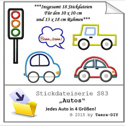 Stickdateiserie Autos S 83