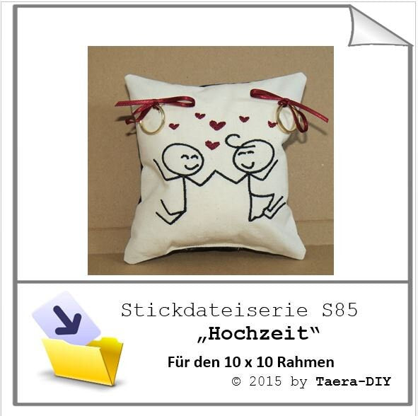 Stickdatei Stickmuster Hochzeit S85