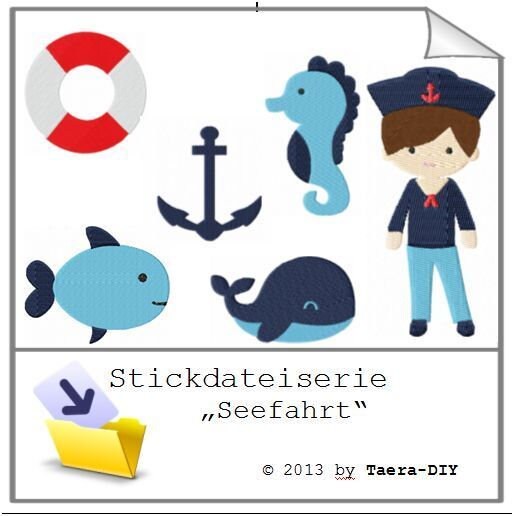 Stickdateiserie Seefahrer