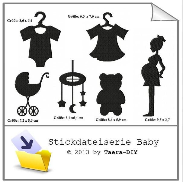 Stickdateiserie Baby