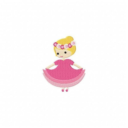 Stickdatei Prinzessin Nr. 113 Mädchen Blumenmädchen