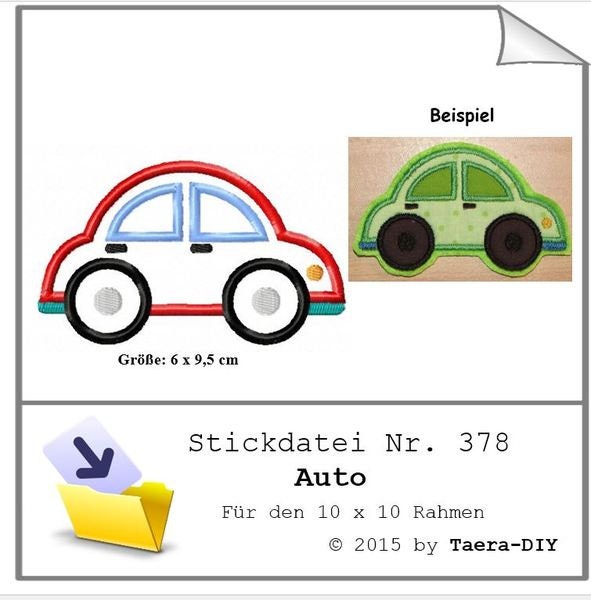 Stickdatei Auto Nr. 378