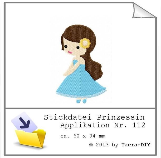 Stickdatei Prinzessin Nr. 112