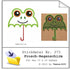 Stickdatei Frosch-Regenschirm Nr. 373