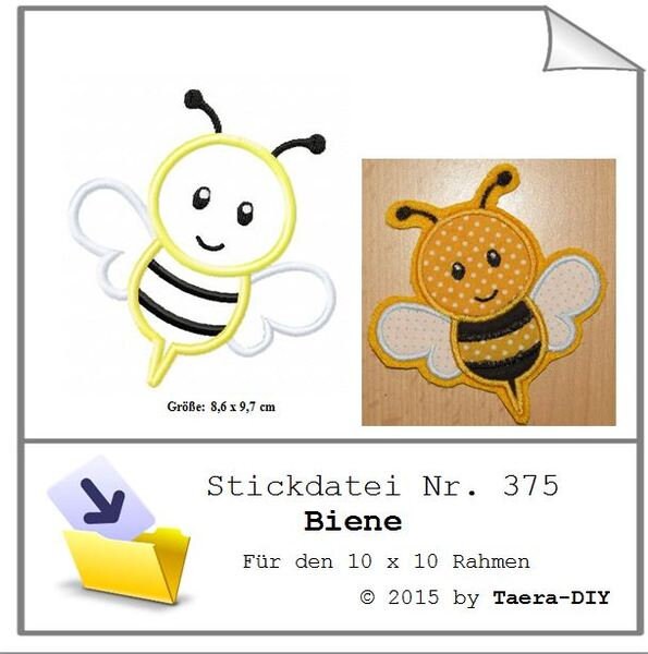 Stickdatei Biene Nr. 375