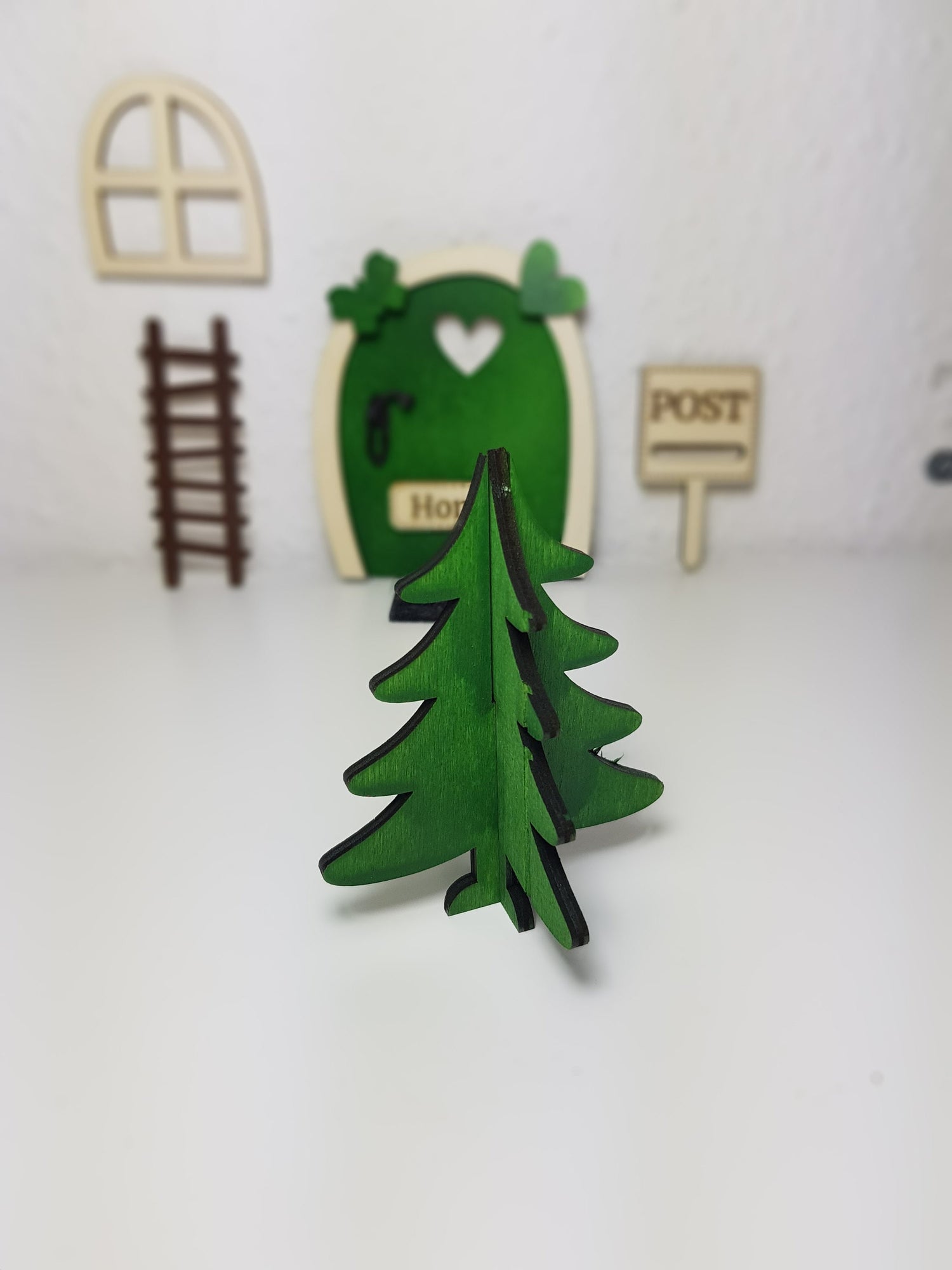 Weihnachtsbaum Tannenbaum Wichteltür Zubehör Mini 10 x 7,5 cm