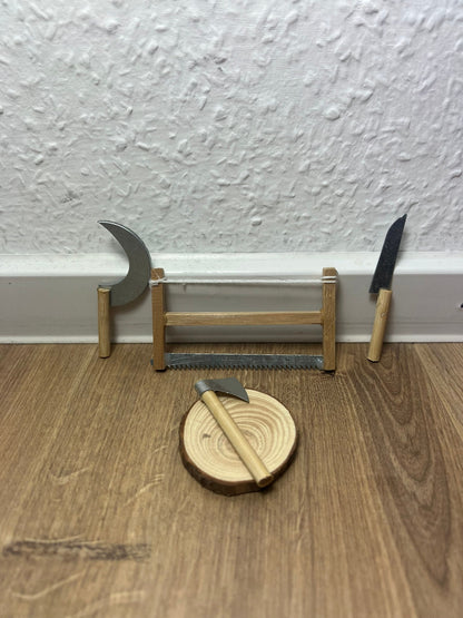 Wichtel Werkzeuge für den Wald Miniatur