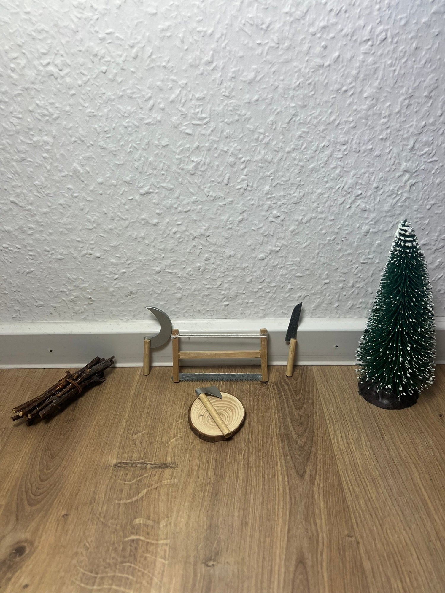 Wichtel Werkzeuge für den Wald Miniatur