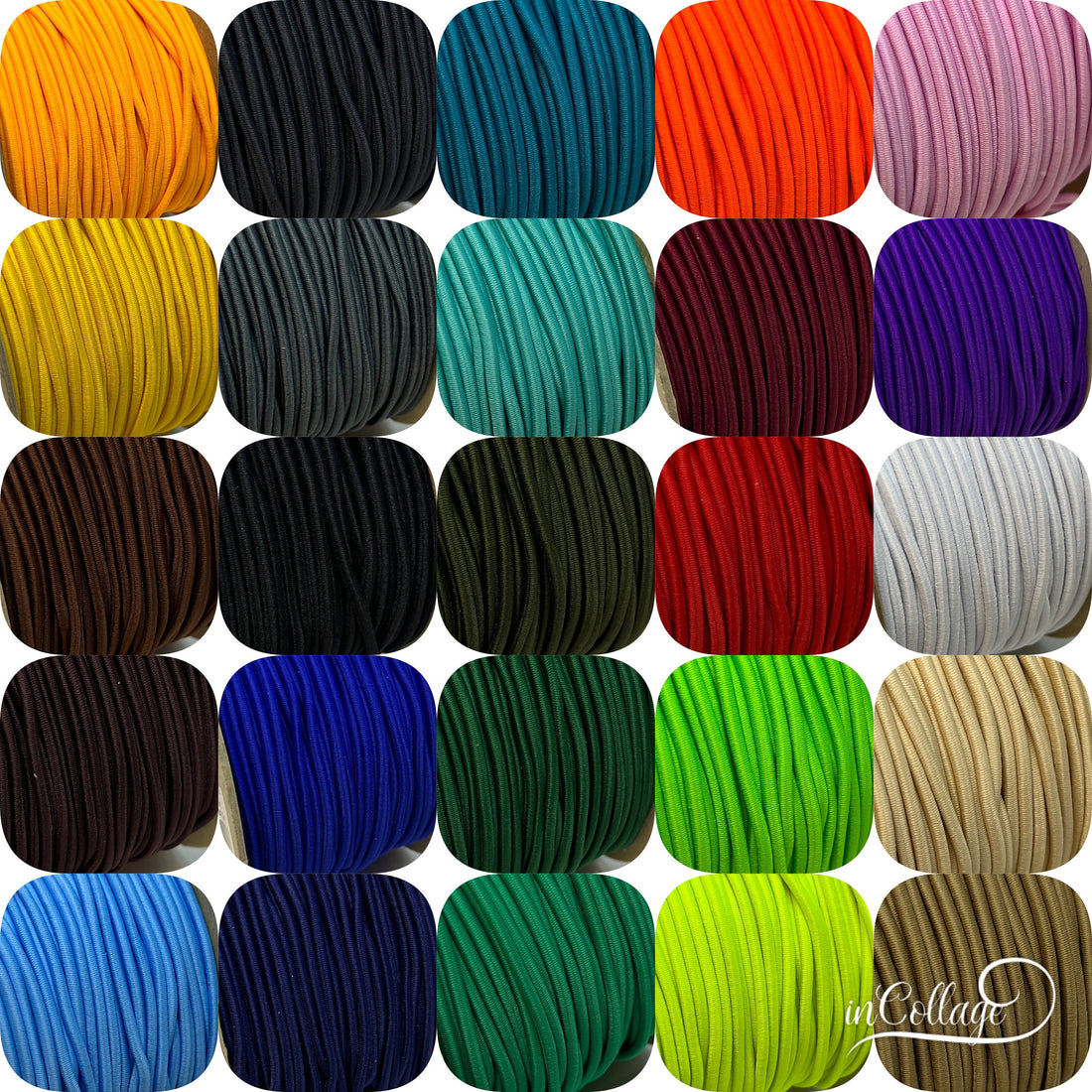 Rundgummi 3mm in verschiedenen Farben und Längen