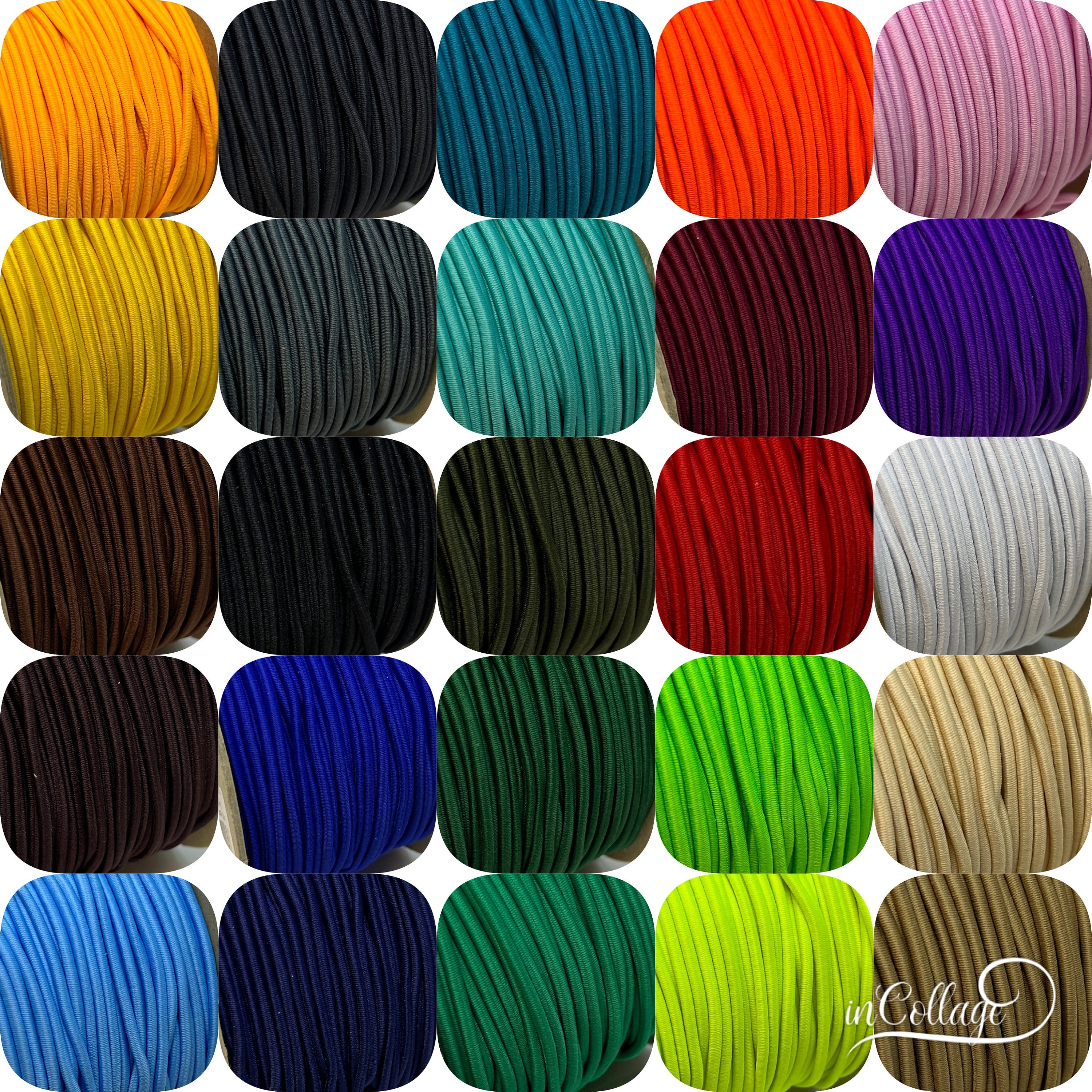 Rundgummi 3mm in verschiedenen Farben und Längen